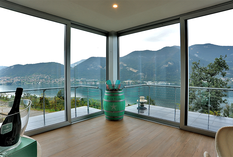 ZERO.3 Doghe collection selected for Villa Elisa winery building in Franciacorta