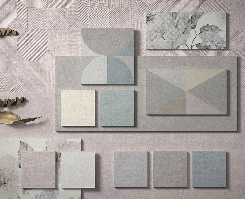 Soft and textured colours decorate the home with personality