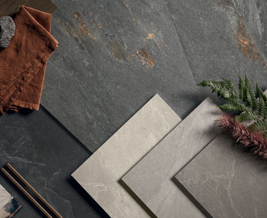 Slate perfectly interpreted in ceramic